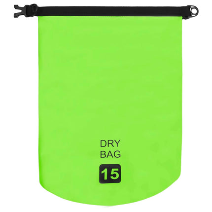 vidaXL Dry Bag Green 15 L PVC