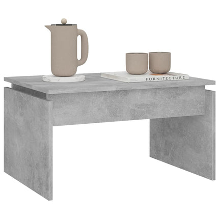 vidaXL Coffee Table Concrete Grey 68x50x38 cm Chipboard