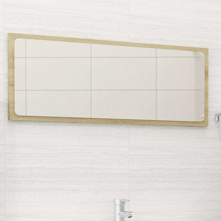 vidaXL Bathroom Mirror Sonoma Oak 90x1.5x37 cm Chipboard