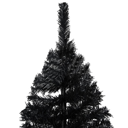 vidaXL Artificial Christmas Tree with Stand Black 240 cm PVC