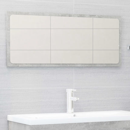 vidaXL 2 Piece Bathroom Furniture Set Concrete Grey Chipboard