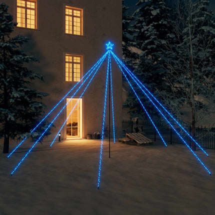Christmas Tree Lights Indoor Outdoor 800 LEDs Blue 5 m