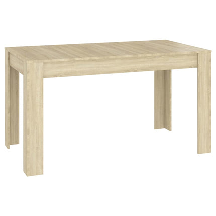 vidaXL Dining Table Sonoma Oak 140x74.5x76 cm Chipboard