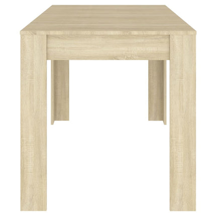 vidaXL Dining Table Sonoma Oak 140x74.5x76 cm Chipboard