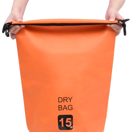 vidaXL Dry Bag Orange 15 L PVC