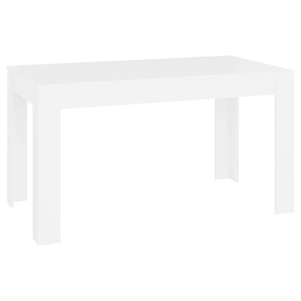 vidaXL Dining Table White 140x74.5x76 cm Chipboard