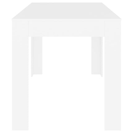vidaXL Dining Table White 140x74.5x76 cm Chipboard