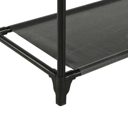 Clothes Rack Steel and Non-Woven Fabric 55x28.5x175 cm Black