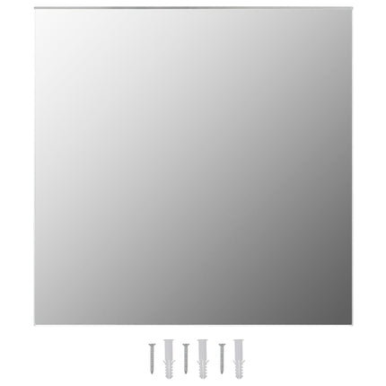 vidaXL Wall Mirrors 2 pcs 60x60 cm Square Glass