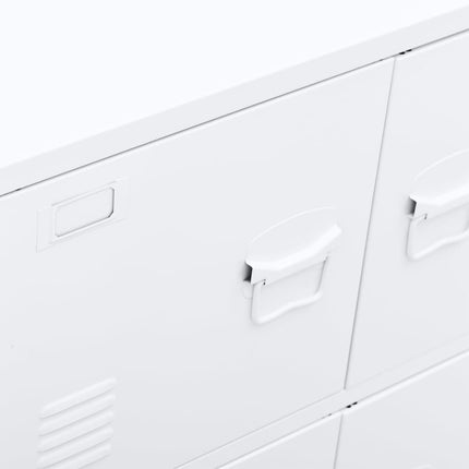 vidaXL Industrial Filing Cabinet White 75x40x80 cm Steel