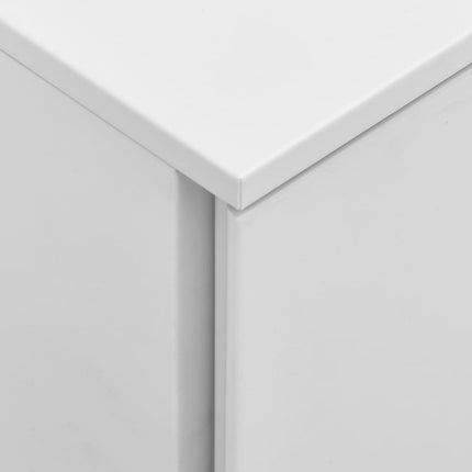 Mobile File Cabinet Light Grey 39x45x67 cm Steel