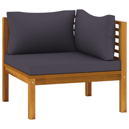 6 Piece Garden Lounge Set with Cushion Solid Acacia Wood