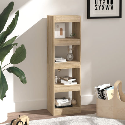 vidaXL Book Cabinet/Room Divider Sonoma Oak 40x30x135 cm