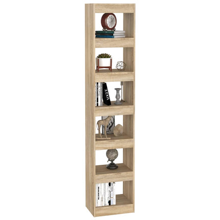 Book Cabinet/Room Divider Sonoma Oak 40x30x198 cm