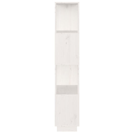 Book Cabinet/Room Divider White 51x25x132 cm Solid Wood Pine