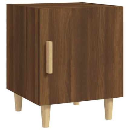 vidaXL Bedside Cabinet Brown Oak Engineered Wood