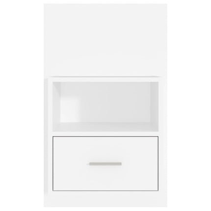 vidaXL Wall Bedside Cabinets 2 pcs White Engineered Wood