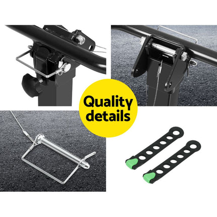 Bike Carrier 4 Bicycle Car Rear Rack Hitch Mount 2" Towbar Foldable Steel