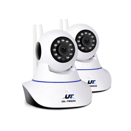 Set of 2 1080P IP Wireless Camera - White