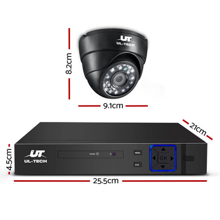 CCTV Security System 2TB 4CH DVR 1080P 4 Camera Sets