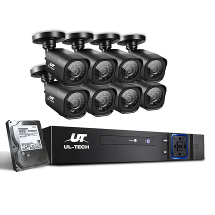 CCTV Security System 2TB 8CH DVR 1080P 8 Camera Sets