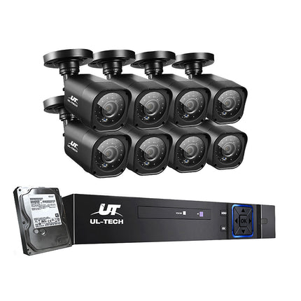 CCTV Camera Home Security System 8CH DVR 1080P 1TB Hard Drive Outdoor