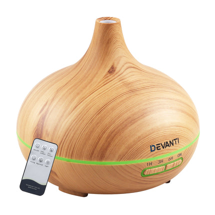 300ml 4 in 1 Aroma Diffuser - Light Wood
