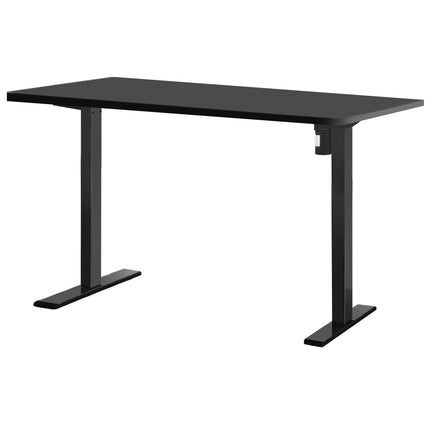 Electric Standing Desk Motorised Sit Stand Desks Table Black 140cm
