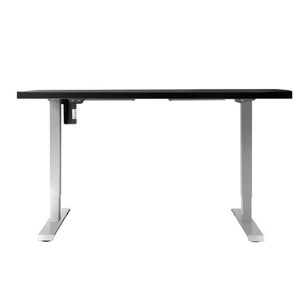 Electric Standing Desk Motorised Sit Stand Desks Table White Black 140cm