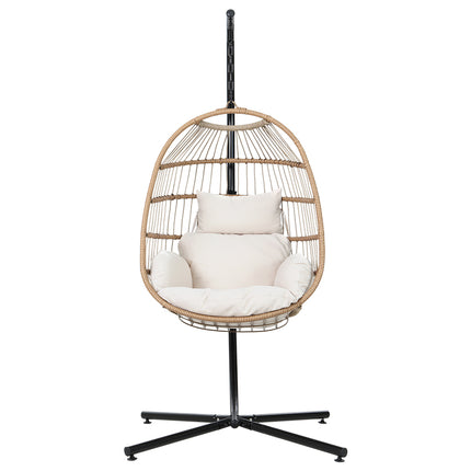 Egg Swing Chair Hammock With Stand Outdoor Furniture Hanging Wicker Seat