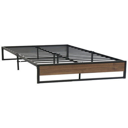 Metal Bed Frame Queen Size Mattress Base Platform Foundation Wooden OSLO