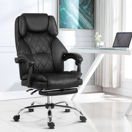 Office Chair Gaming Computer Executive Chairs Leather Seat Recliner