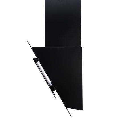 Rangehood 900mm Black Angled Side Draft Range Hood Canopy Glass 90cm