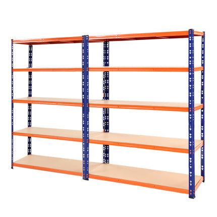 2.4MX1.8M Garage Shelving Warehouse Rack Pallet Racking Storage Steel Orange&Blue