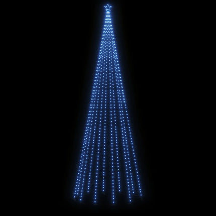 Christmas Tree with Spike Blue 732 LEDs 500 cm