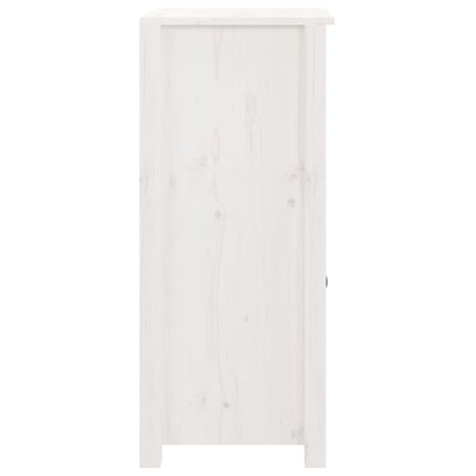 vidaXL Sideboard White 40x35x80 cm Solid Wood Pine