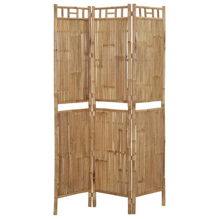 3-Panel Room Divider Bamboo 120x180 cm