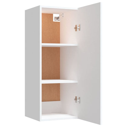 Wall Cabinet White 34.5x34x90 cm Engineered Wood