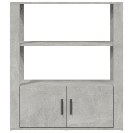 Sideboard Concrete Grey 80x30x90 cm Engineered Wood