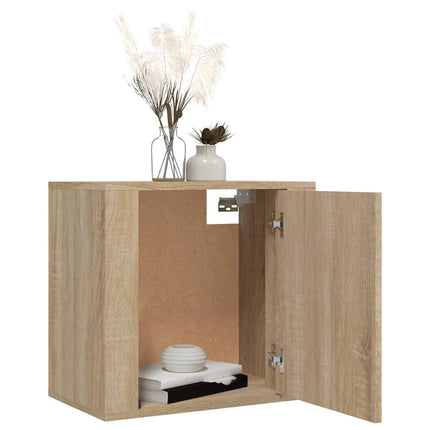 Wall-mounted Bedside Cabinets 2 pcs Sonoma Oak 50x30x47 cm