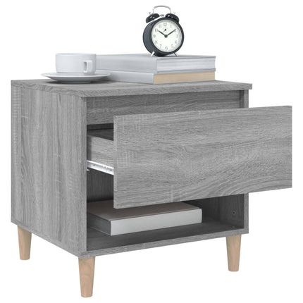 Bedside Table Grey Sonoma 50x46x50 cm Engineered Wood
