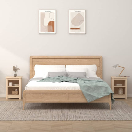 Bedside Cabinets 2 pcs 40x35x55 cm Solid Wood Pine