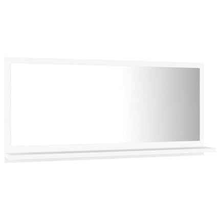 vidaXL Bathroom Mirror White 80x10.5x37cm Chipboard