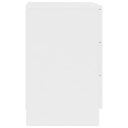 vidaXL Bedside Cabinets 2 pcs White 38x35x56 cm Chipboard