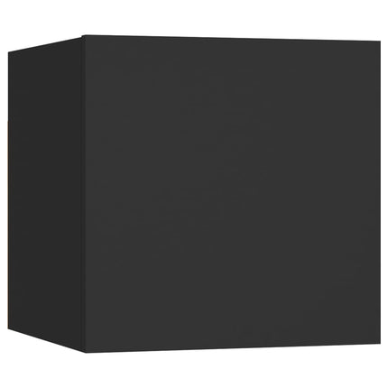 Bedside Cabinet Black 30.5x30x30 cm Engineered Wood