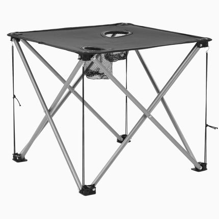 vidaXL Camping Table and Chair Set 3 Pieces Grey