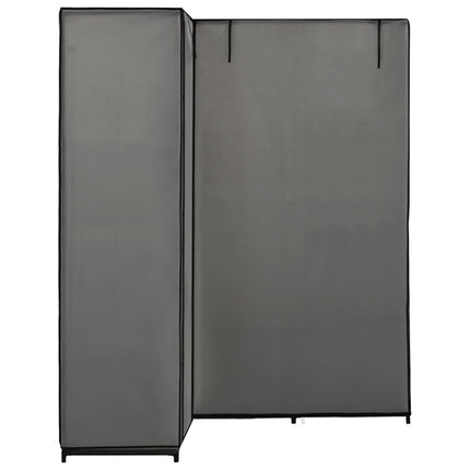 vidaXL Corner Wardrobe Grey 130x87x169 cm