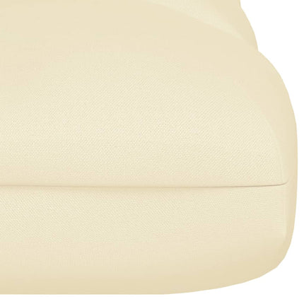 vidaXL Pallet Sofa Cushion Cream 120x80x10 cm