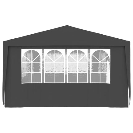 Professional Party Tent with Side Walls 4x9 m Anthracite 90 g/m²