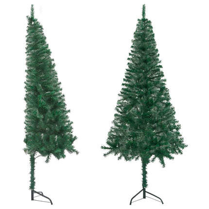 vidaXL Corner Artificial Christmas Tree Green 180 cm PVC